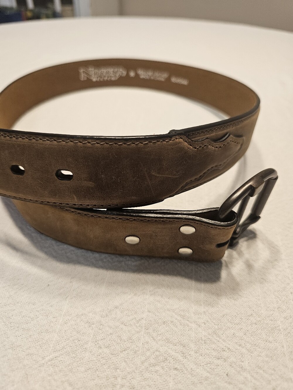 Nocona Belt Co. Leather Western Belt Size 36 Brown